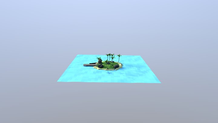 Tropical Island 3D Model