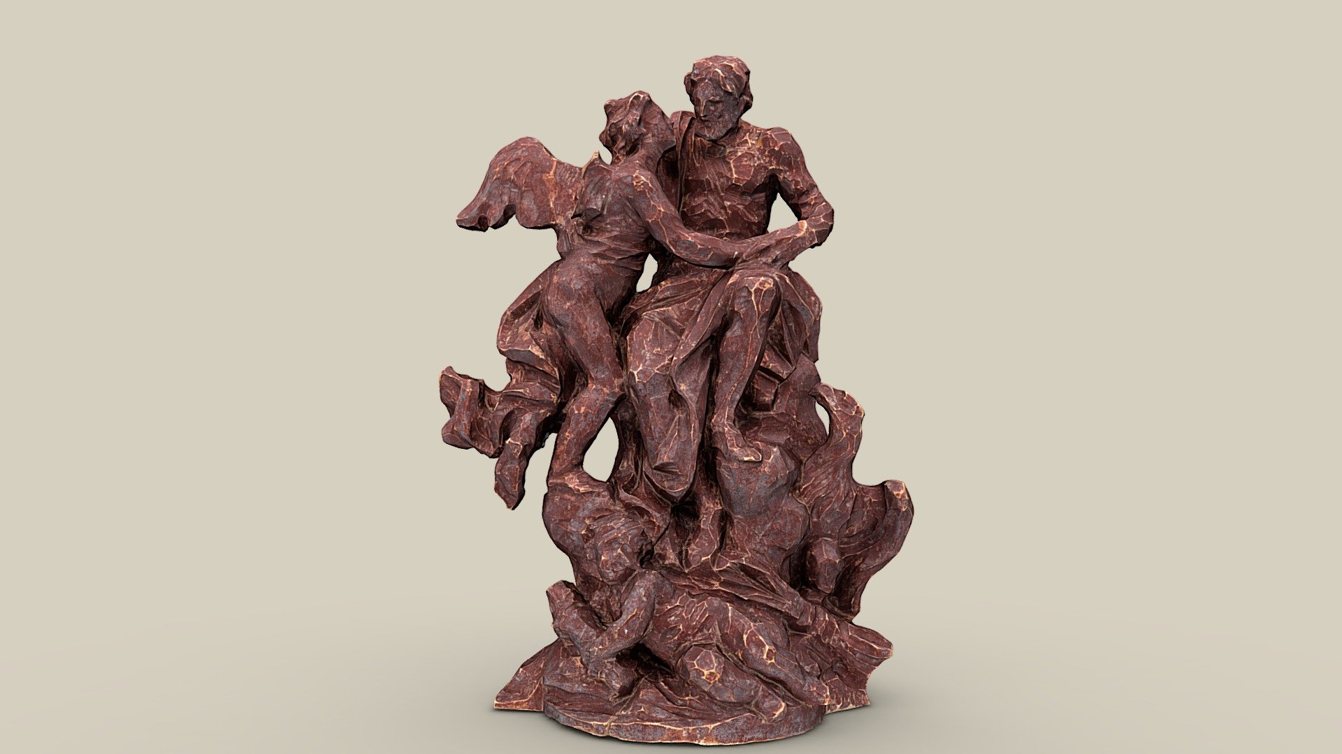 Jupiter mit Ganymed — Sketchfab embed 3D viewer