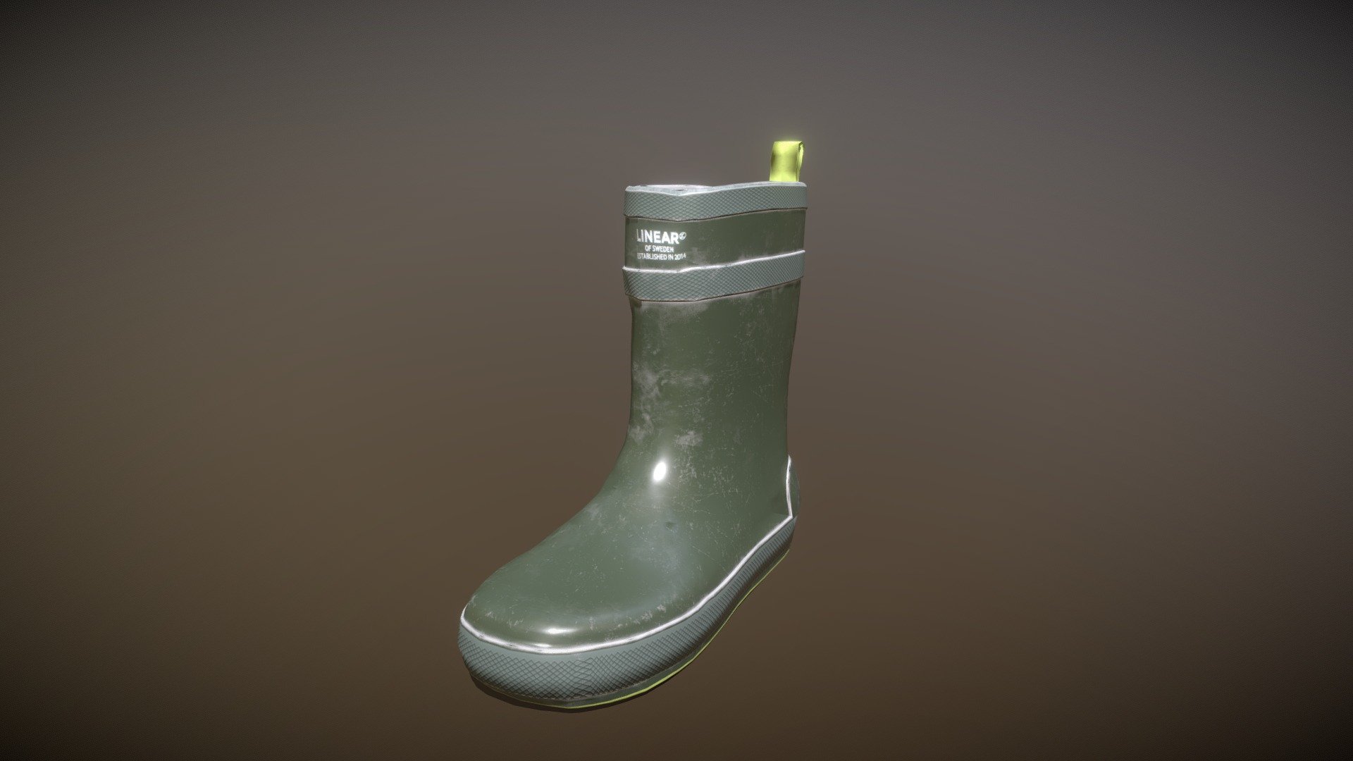 LOW POLY rubber boot from 3D Scan - 3D model by Dan-Levi Tømta ...