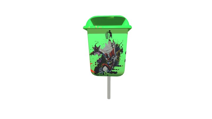 Garbage can 3D Model