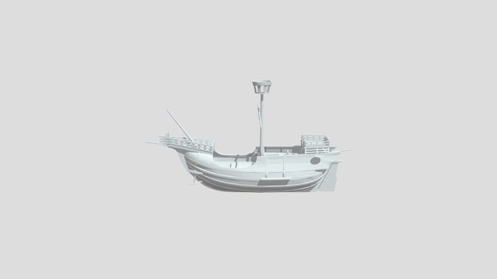 宋元时期帆船3 3D Model