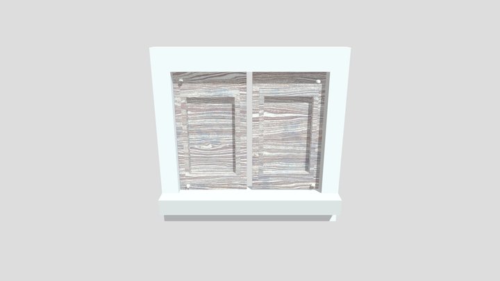 Window Wooden 3D Model