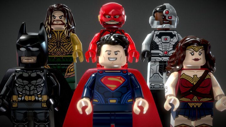 LEGO - Justice League Pack 3D Model