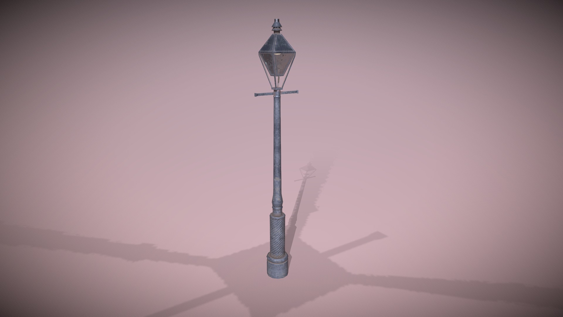 3D model Lamp Post - This is a 3D model of the Lamp Post. The 3D model is about a tower in the desert.