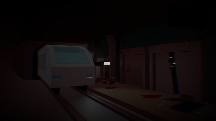 Horror Subway 3D Model