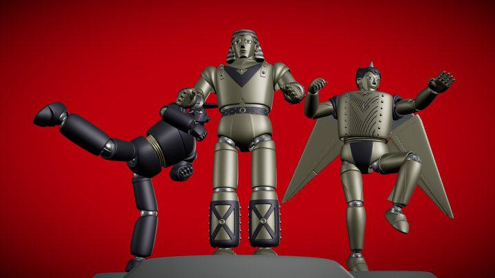 Giant Robo Family 3D Model