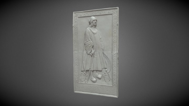 Lauda sepulcral (Vaciado histórico) 3D Model