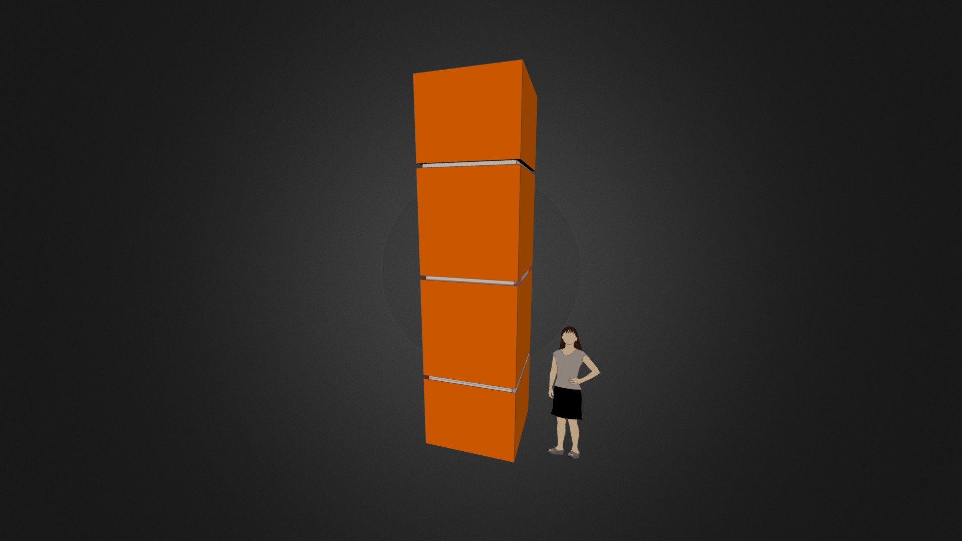 Red Column Deep - Code:COLL-REDLG — Sketchfab embed 3D viewer