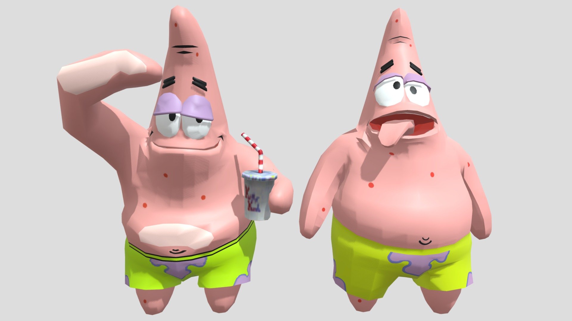 Patrick star From BFBB - Download Free 3D model by SMF Features ...