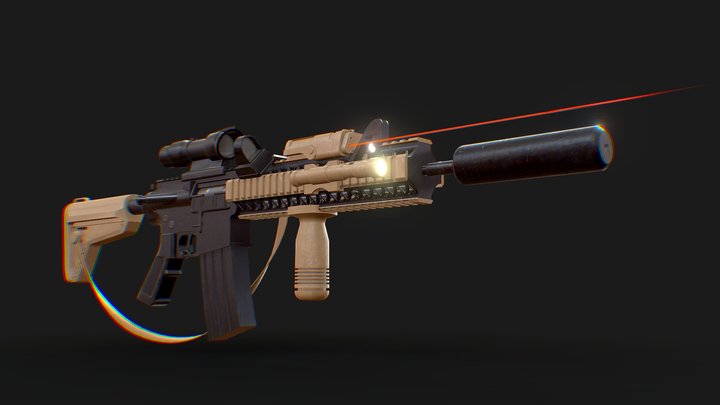 M4 Sopmod – Free 3D Model STL