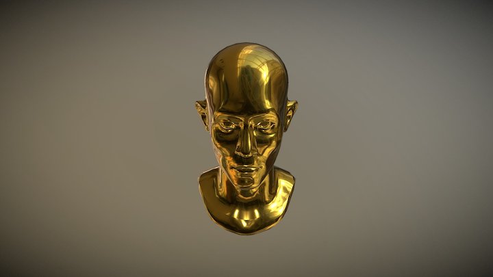 Gold_Face 3D Model