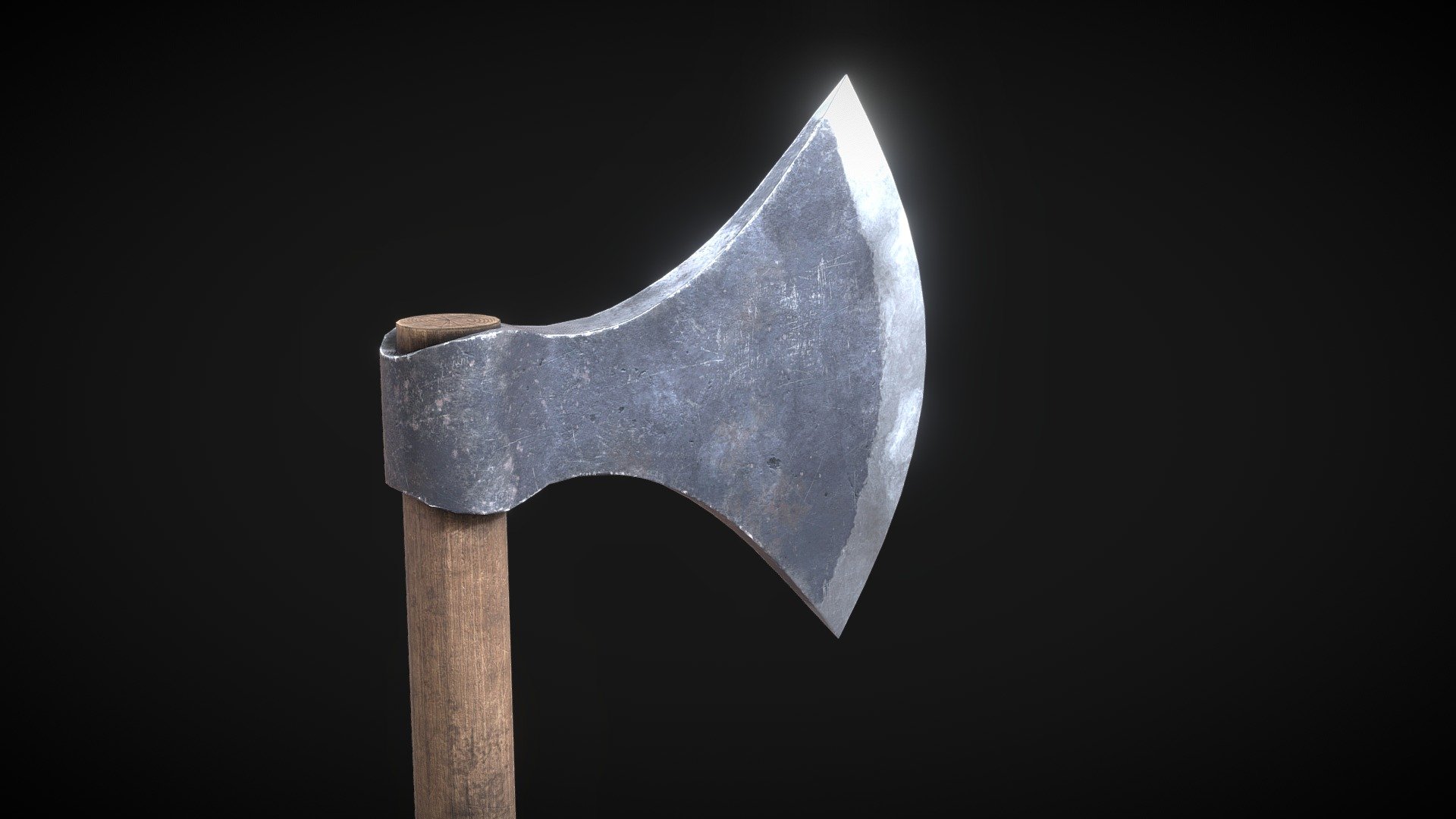 Danish Medieval Viking Two Handed Axe Game-Ready - Buy Royalty Free 3D ...