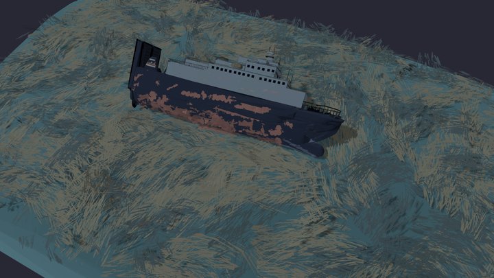 Zenobia wreck 3D Model