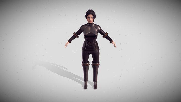 Overwatch Inspired Character 3D Model