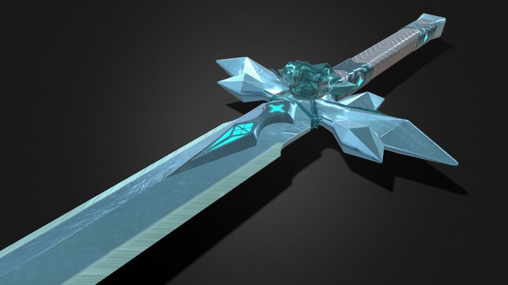"Blue Rose Sword" from Sword-Art-Online 3D Model