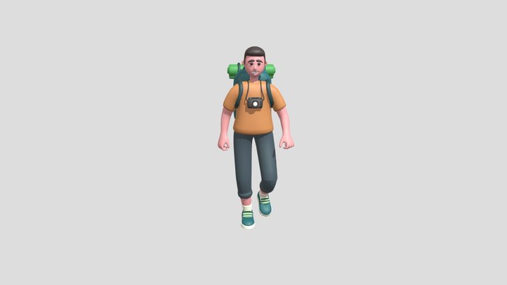 walk man 3D Model