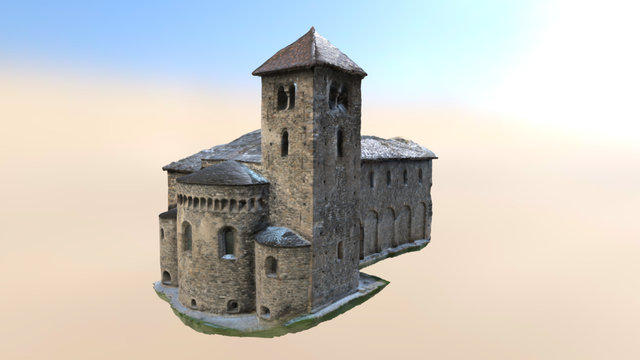 Saint-Martin Basilica photogrammetry 3D Model