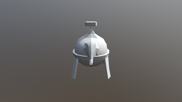 Dark fantasy science flask 3D Model