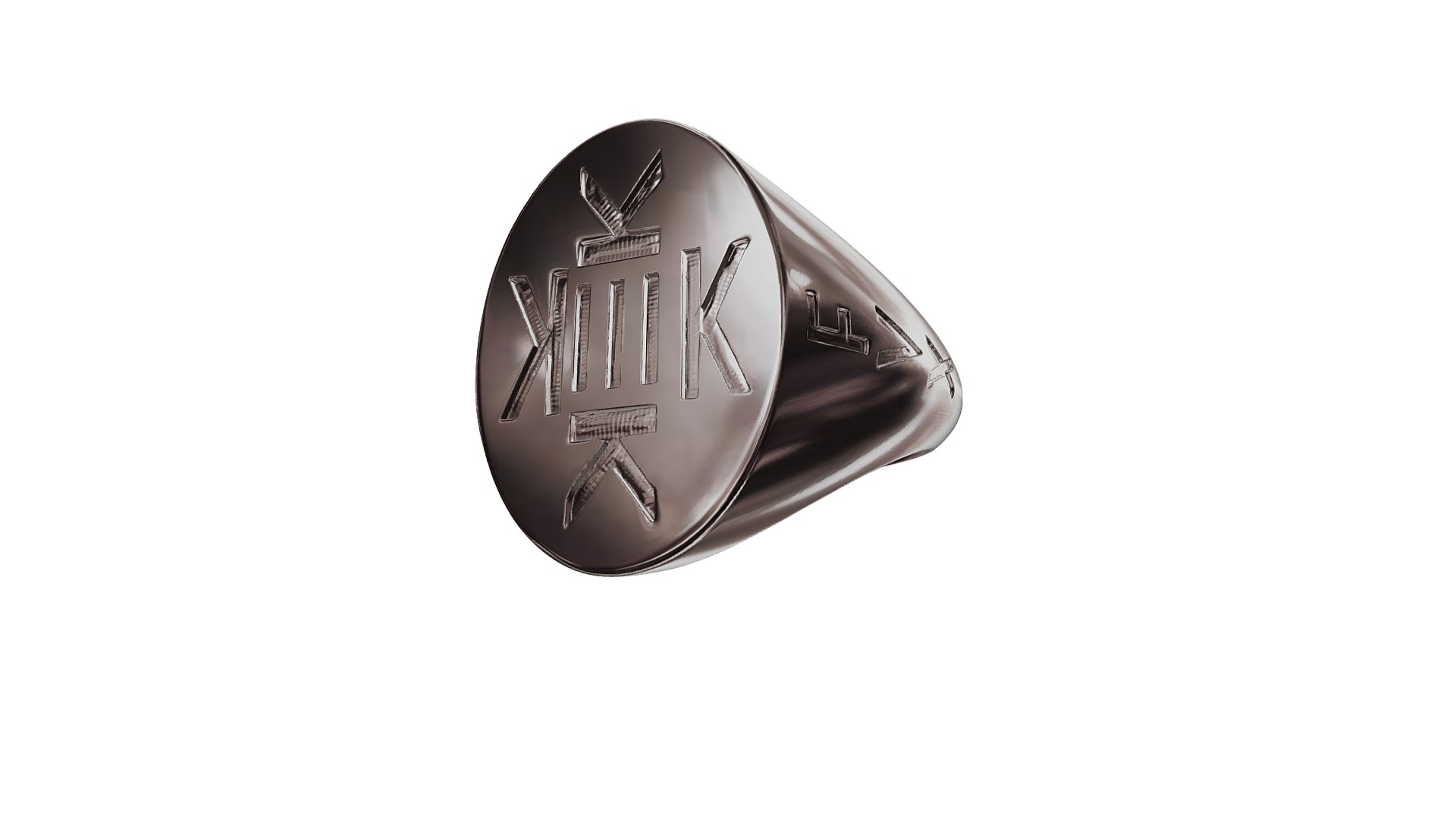 3D model Kekistan ring FVX edition - This is a 3D model of the Kekistan ring FVX edition. The 3D model is about logo.