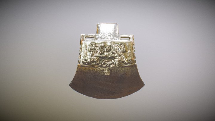 Dagger-axe from Shang dynasty 殷商武器 鉞 3D Model