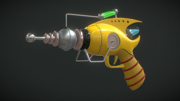 Pilim week challenge. Multy-Purpose Raygun. Low 3D Model