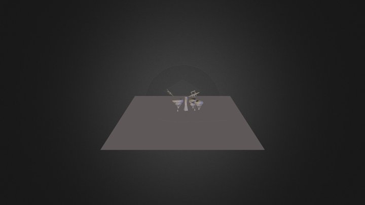 Avião e Edificio 3D Model