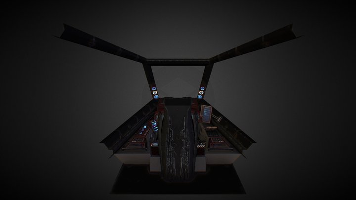 Spaceship Cockpit 3D Model