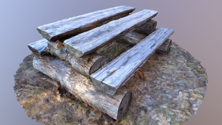 Log Table 3D Model