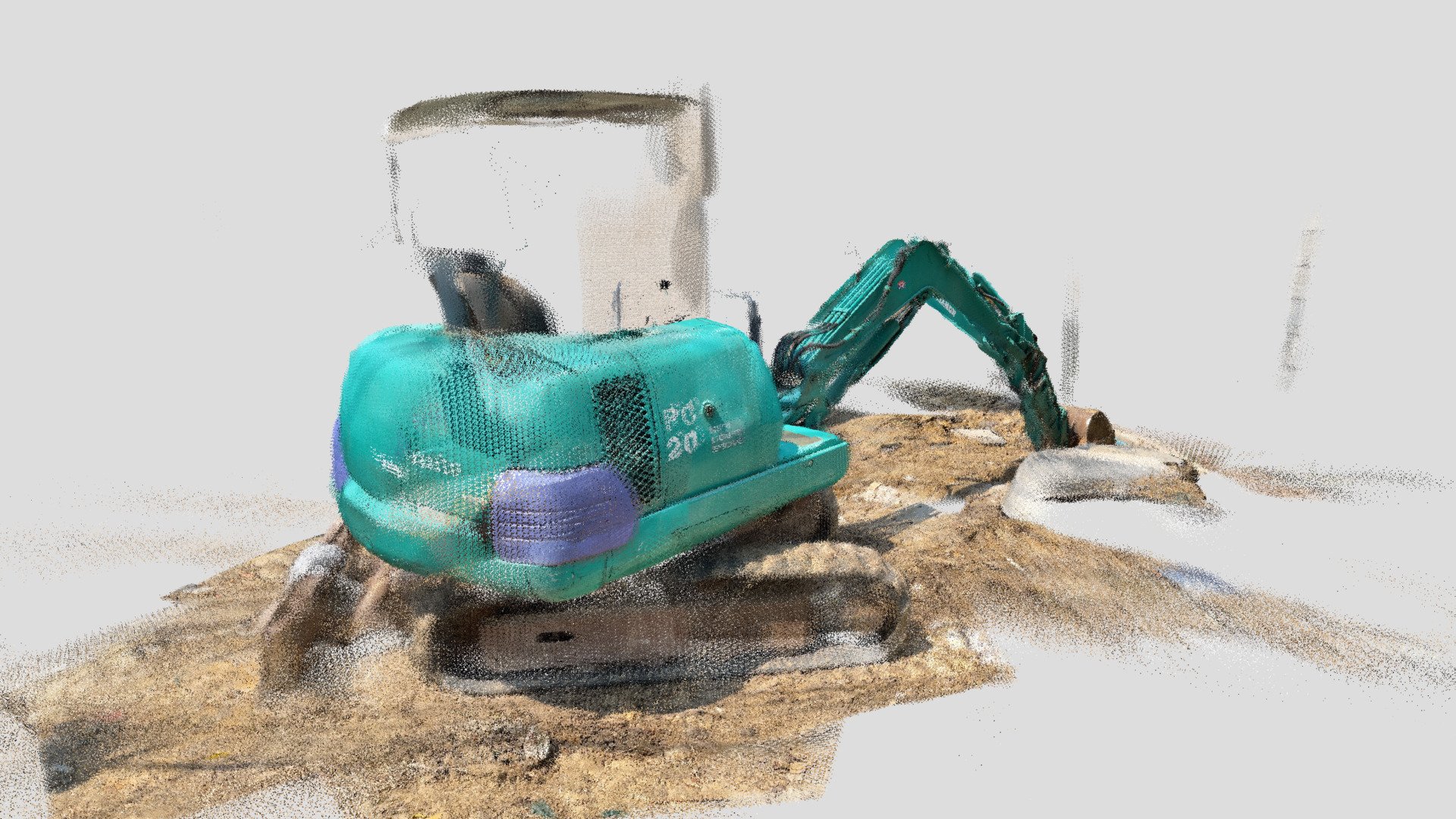 Small Backhoe lidar scan