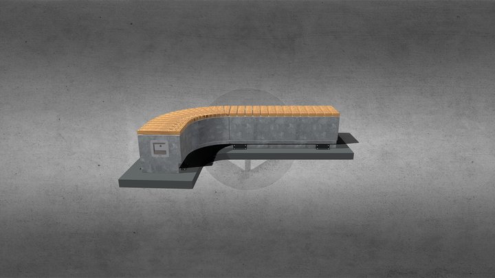 Скамья3 3D Model