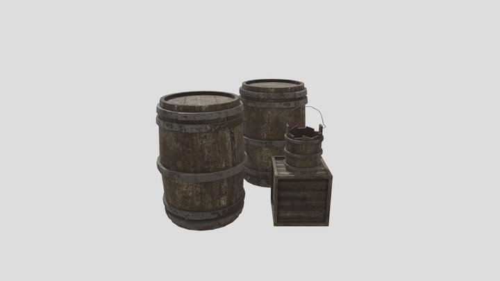 Crate_Barrel_Bucket 3D Model