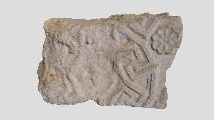Stone Soffit 1208 from Herod's Temple 3D Model