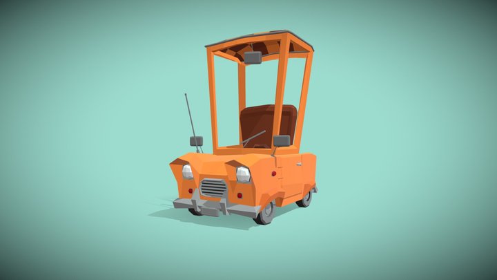 Stylized model Taxi -1 3D Model