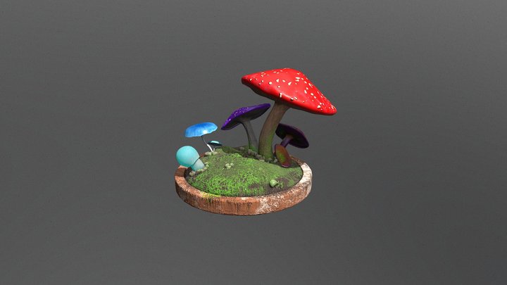 mashroom island 3D Model