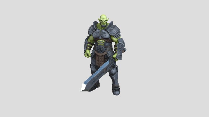 Warrior Orc Legend 3D Model