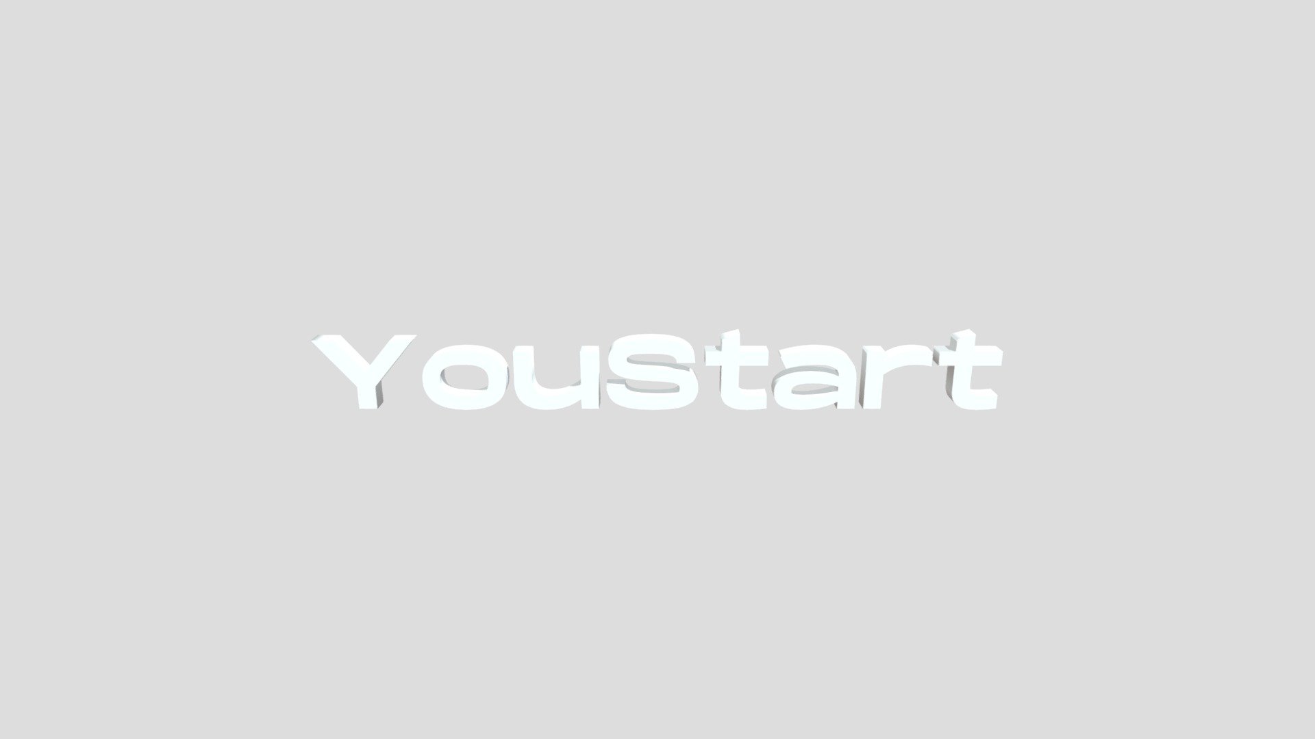 YouStart text logo - 3D model by Mastroedri [ca5ccdd] - Sketchfab