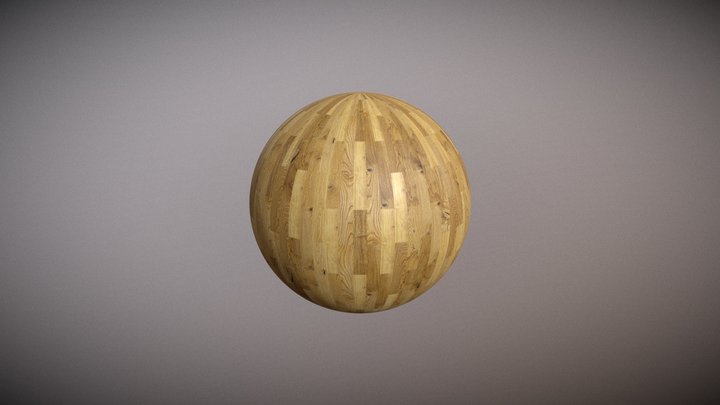Relief brushed - parquet pack material 3D Model