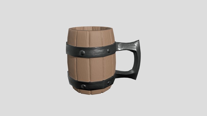 Game Ready Tankard 3D Model