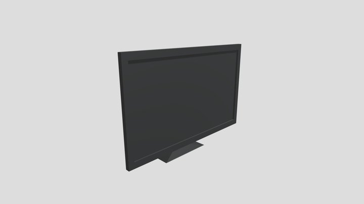 Low Poly Computer Screen 3D Model