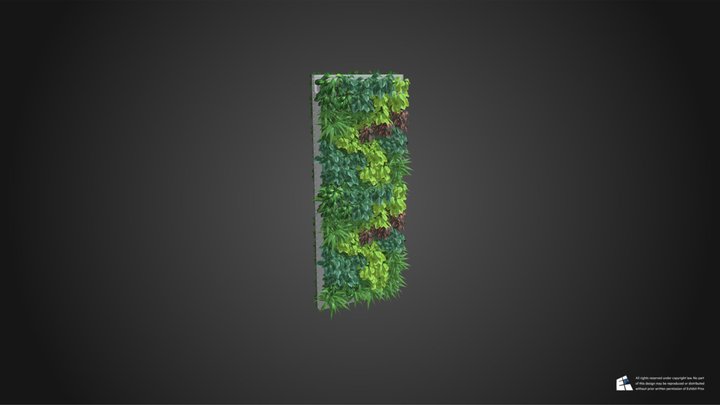 Plant Wall 3D Model