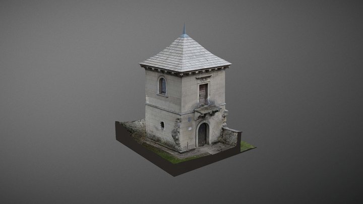 Pawilon ogrodowy w Pińczowie zwany basztą. 3D Model