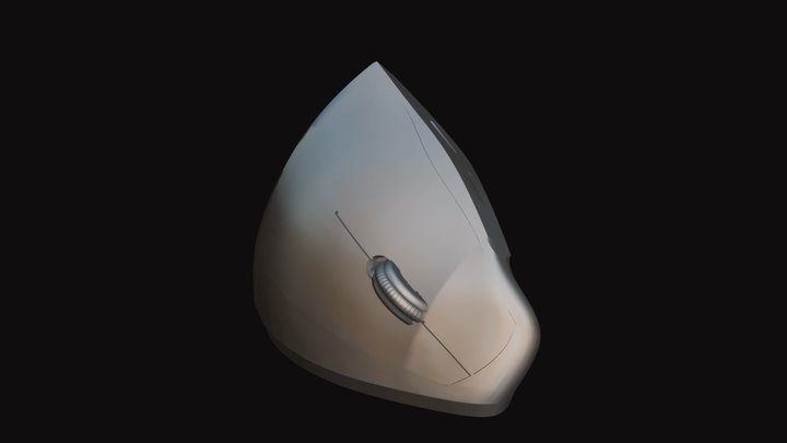 Ergonomic Mouse 3D Model