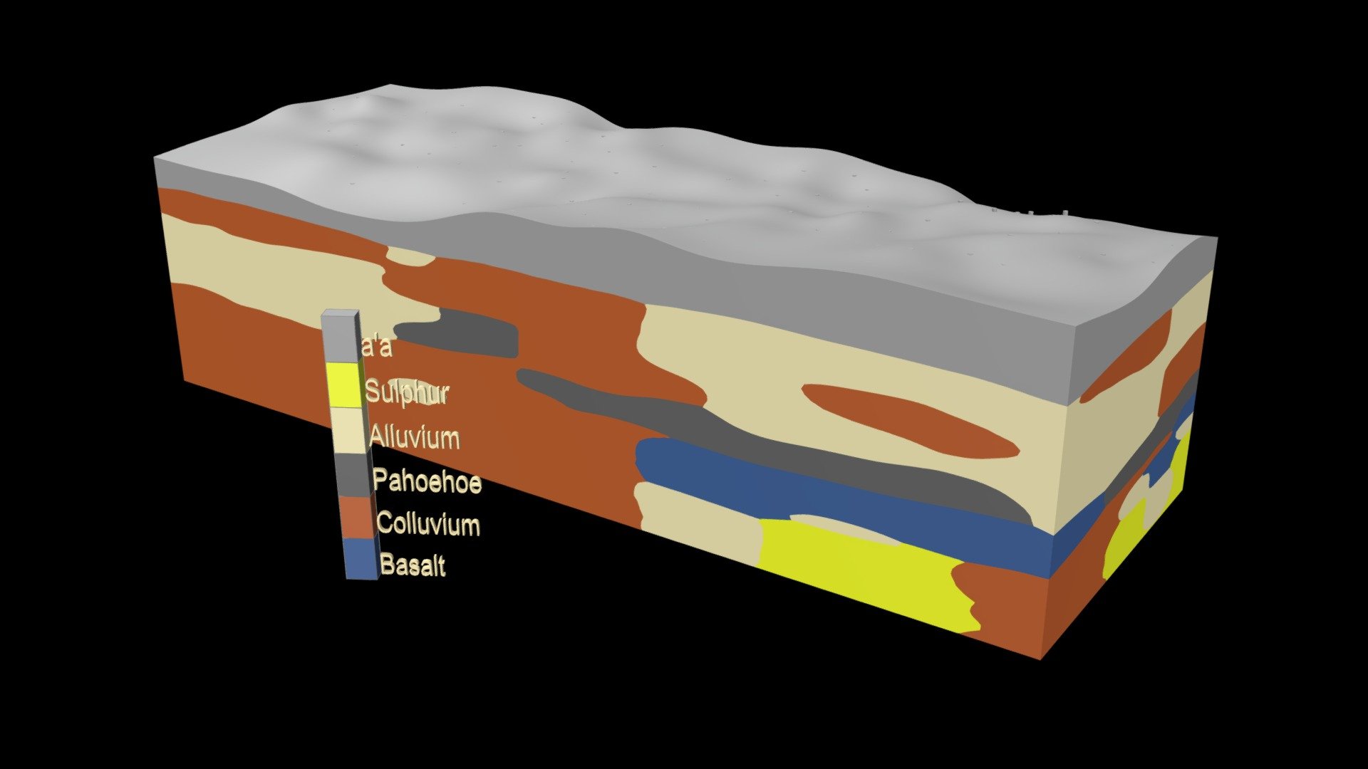 Volcanic Lithology 3D model by (ctech