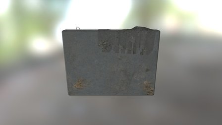 wall with rag 3D Model