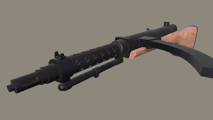 Type 100 SMG 3D Model
