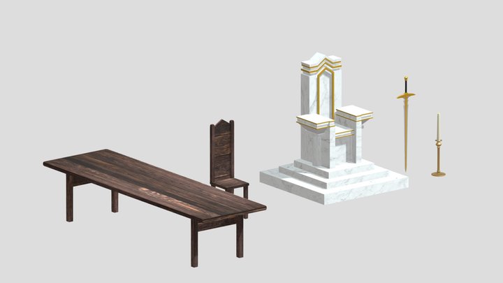 Props royal room 3D Model