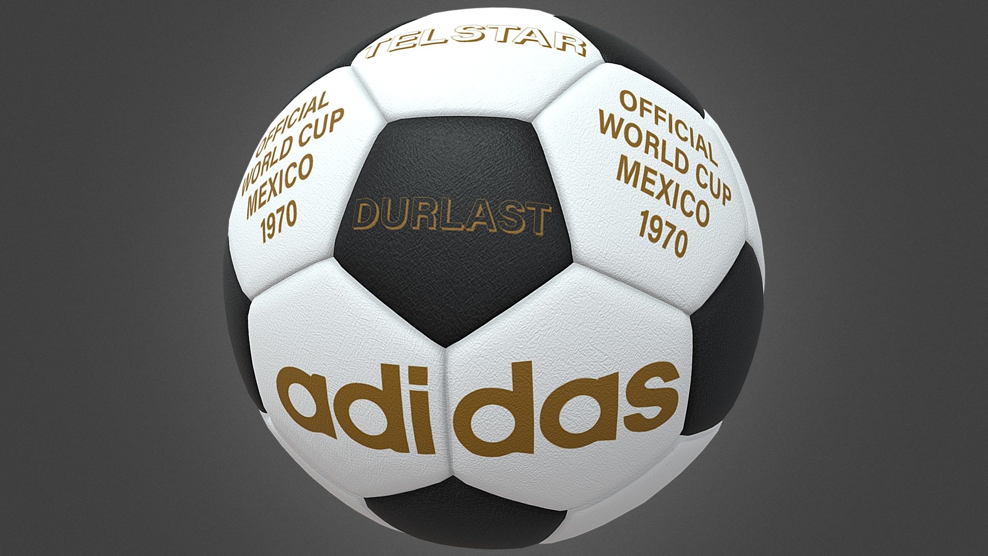 1970 FIFA WORLD CUP BALL TELSTAR - 3D model by gusgovea10