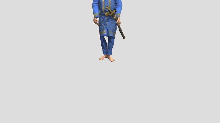 temenggung- Kneeling Down 3D Model