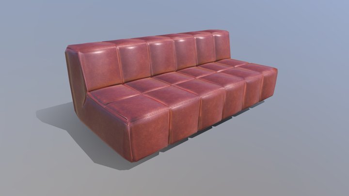 Office Couch 3D Model
