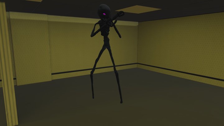 Enderman in backrooms 3D Model